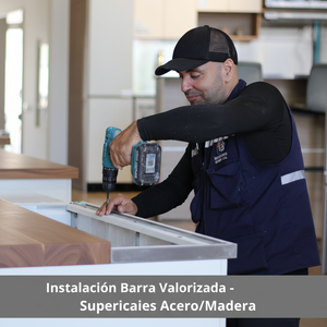 Instalación Barra Valorizada - Superficies Acero/Madera