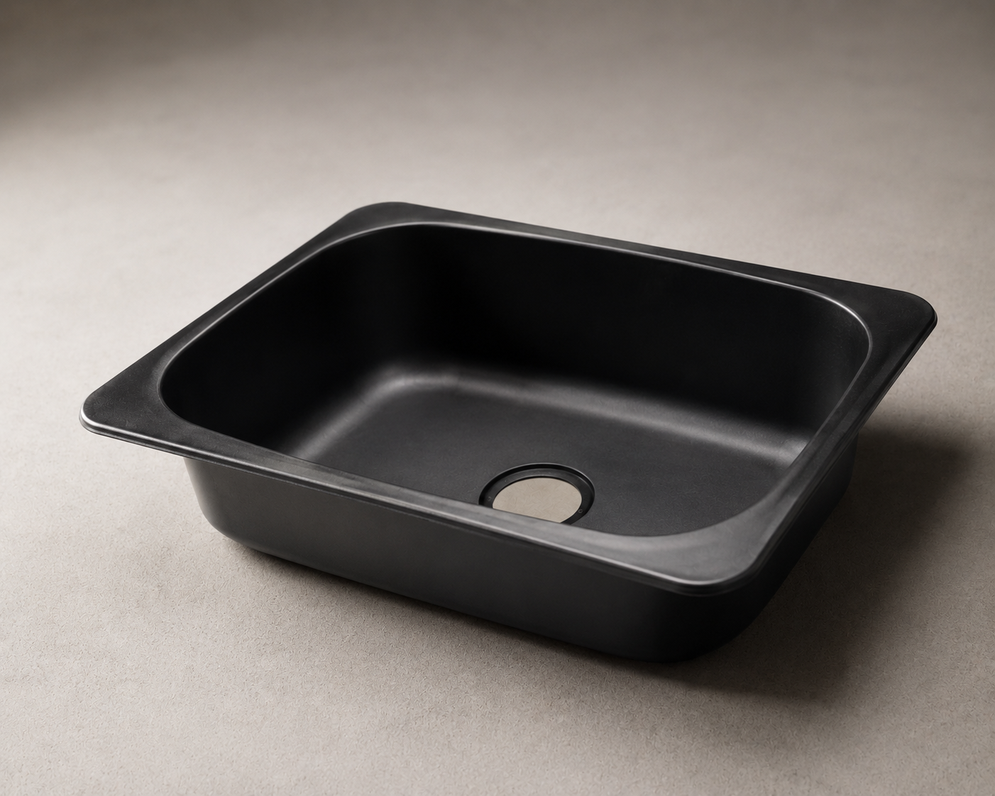 Lavaplatos vital basic 60x40 submontar negro